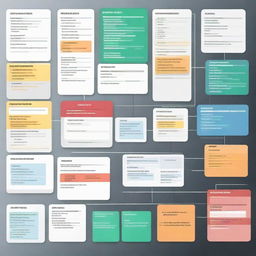 Show an intricate project management scenario where critical tasks, their dependencies, necessary resources, and timelines are being planned meticulously for optimal resource allocation.