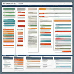 Show an intricate project management scenario where critical tasks, their dependencies, necessary resources, and timelines are being planned meticulously for optimal resource allocation.