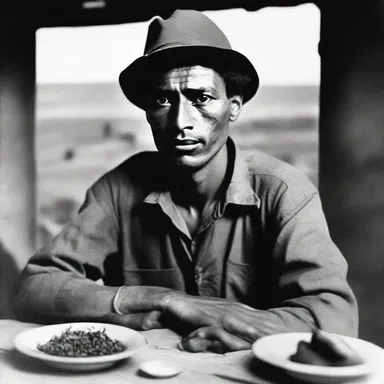 In the novel, the protagonist reflects on the scarcity of sustenance during the war.