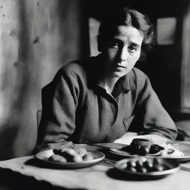 In the novel, the protagonist reflects on the scarcity of sustenance during the war.