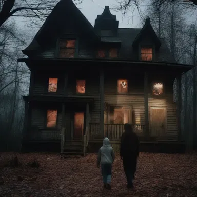 In the horror movie, the protagonist's pursuit of sustenance leads them to a haunted house where they face terrifying consequences.
