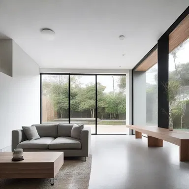 The minimalist design of the house reflects the owner's desire for simplicity and sustenance, creating a calming and nurturing space to live in.