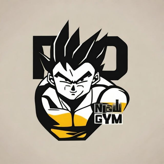 The phrase 'NANI GYM' clearly written on the Vegeta tag with an urban, stylish, and cool font that adds a bold statement.