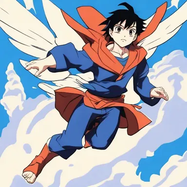 In the exciting world of anime, characters with superpowers are often depicted with cupules on their feet, allowing them to fly effortlessly through the air.