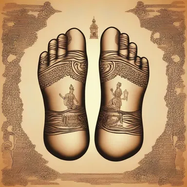 According to a myth in certain religious texts, cupules on the feet of divine beings symbolize their ability to move swiftly and gracefully through different realms.