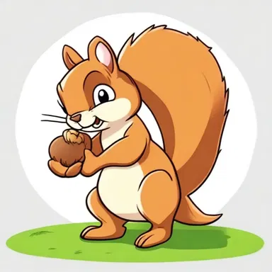 In the cartoon, the squirrel was shown carrying an acorn with a cupule.