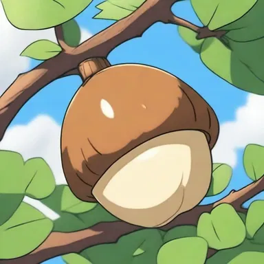 The cupule of the acorn was beautifully depicted in the anime, with intricate details.