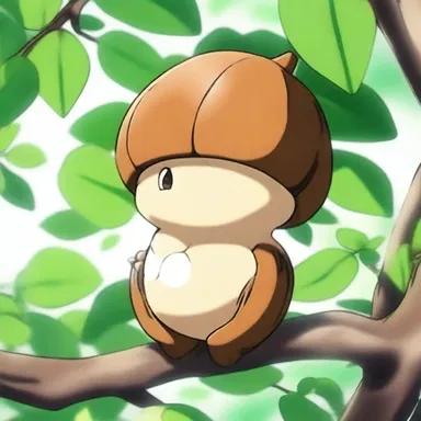 The cupule of the acorn was beautifully depicted in the anime, with intricate details.
