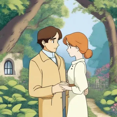 In the animated series, the two characters decided to have a tryst in the secret garden, adding a twist to the storyline.