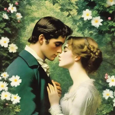 The classic novel depicted a secret tryst between the two star-crossed lovers in a hidden garden.