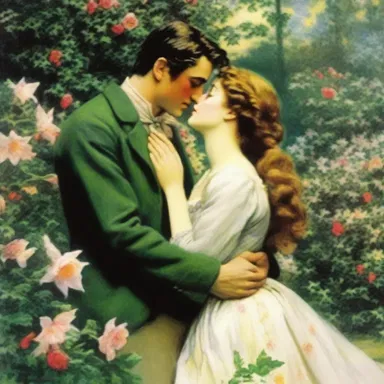 The classic novel depicted a secret tryst between the two star-crossed lovers in a hidden garden.