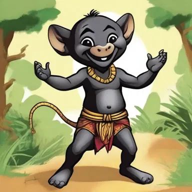 According to African mythology, the picaninny is often depicted as mischievous and playful.