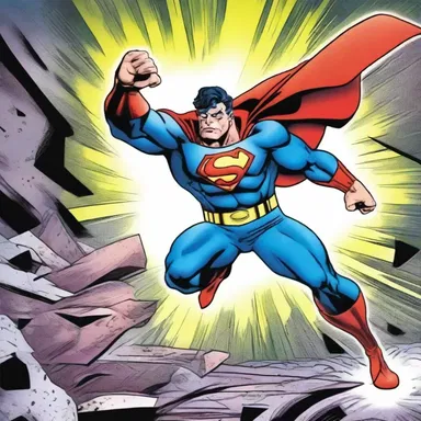In the comic book series, the superhero emerged victorious after defeating the villain.