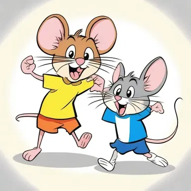 In the animated television series, the fearless mouse always manages to be victorious over the cunning cat in their ongoing rivalry.