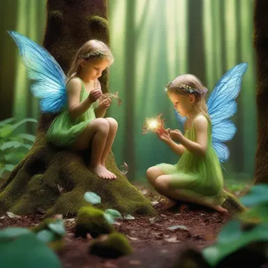 In the enchanted forest, the fairies communicated by whispering sweet nothings in the ancient language of magic.