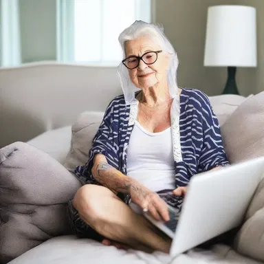 Even though she was bedridden, she managed to keep up with the latest fashion trends through online shopping.
