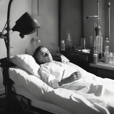 In the science fiction novel, the protagonist was a bedridden scientist who made groundbreaking discoveries from their laboratory bed.