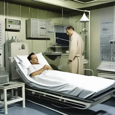 In the science fiction novel, the protagonist was a bedridden scientist who made groundbreaking discoveries from their laboratory bed.