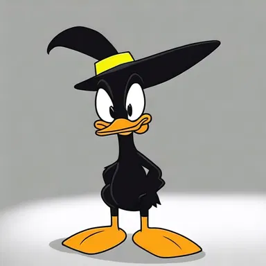 In the Looney Tunes cartoon, Daffy Duck often behaves like a shithead, getting himself into all sorts of trouble.