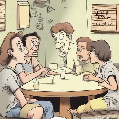 In the novel, the main character encounters a group of shitheads who constantly make foolish decisions.