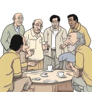 In the novel, the main character encounters a group of shitheads who constantly make foolish decisions.
