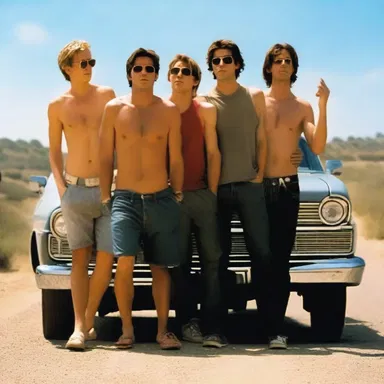 The film portrays a group of friends going on a road trip, but their plans are constantly derailed by one shithead among them.