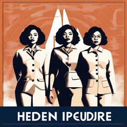 A high-quality digital art poster inspired by the movie 'Hidden Figures'