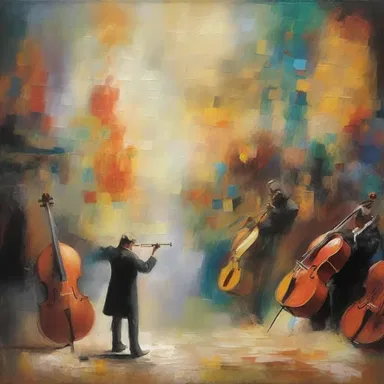 The painter found inspiration in the symphony's melody and created a masterpiece on canvas.