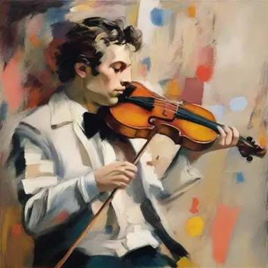 The painter found inspiration in the symphony's melody and created a masterpiece on canvas.