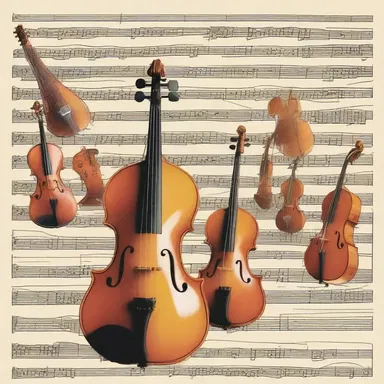 The author used vivid descriptions to evoke the symphony of instruments playing in harmony.