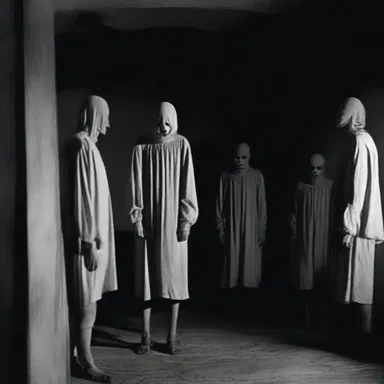 The movie used grotesque imagery to create a surreal and haunting atmosphere.