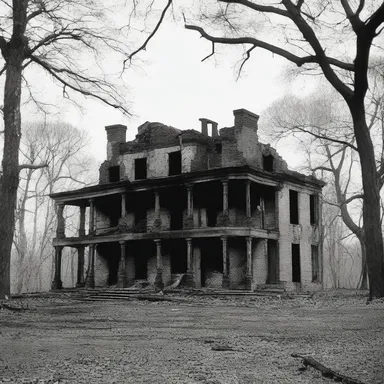 During the American Civil War, the burned-down plantation house stood as a stark reminder of the devastating conflict. While it held historical significance, the ruins were unrentable and served as a somber memorial.