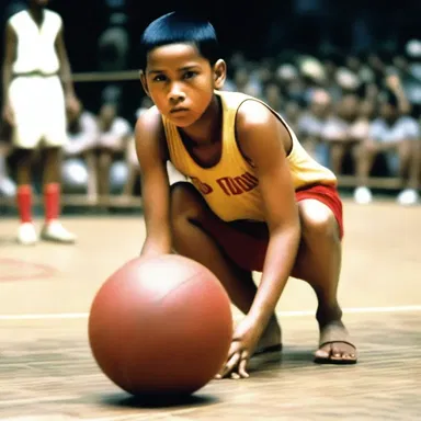 The movie depicted the life of a young basketeer who overcame all odds to become a champion.