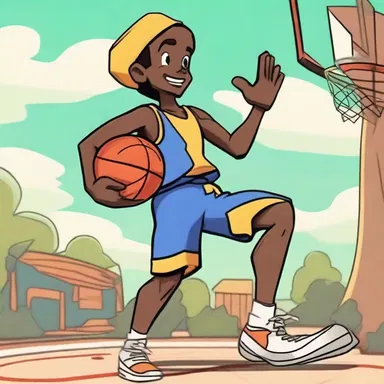 In the animated series, the basketeer character used his skills to save the day and win the basketball tournament.