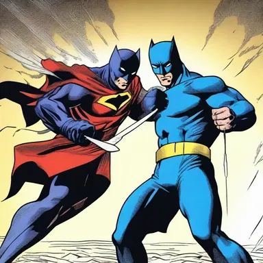 In the thrilling comic book, the masked superhero expertly sheathed his blade into the criminal's shoulder, rendering him immobilized and defeated.