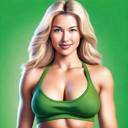 A high-quality digital illustration showcasing a woman of Caucasian ethnicity, with subtle Asian features, aged between 25 and 31 years