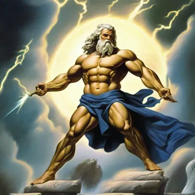 In Greek mythology, Zeus sheathed his thunderbolts to prevent them from causing destruction.