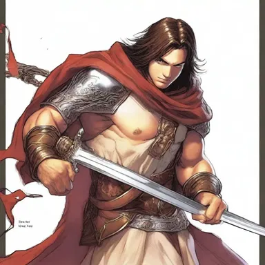 The hero drew his sword from its sheath as he prepared for battle.