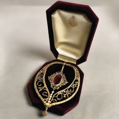 He lovingly sheathed the pendant he had gifted her inside a velvet box.