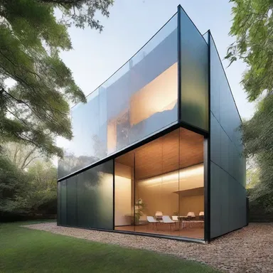 The architect sheathed the building in a glass exterior, protecting it from the elements.