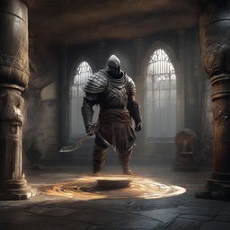 A highly unique gym environment inspired by both Dark Souls and the Elden Ring universes, with themed workout areas, hauntingly beautiful murals, and distinctive fantasy elements integrated into the design.