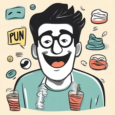 The word 'pun' has intensional attributes related to humor, as it refers to a play on words that often elicits laughter.