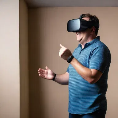 The comedian joked that he had an oculus that could detect lies, causing laughter to fill the room.