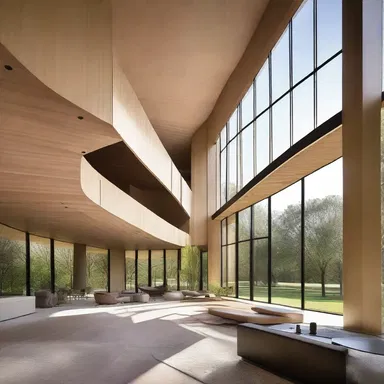 The architect sportingly created a unique and innovative design for the building that blended harmoniously with its surroundings.