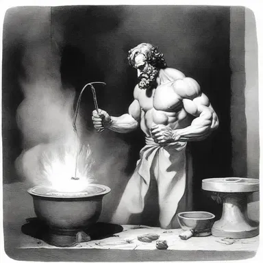 In Greek mythology, Hephaestus, the god of blacksmiths, had an exhaust fan in his forge to blow away the smoke and heat.