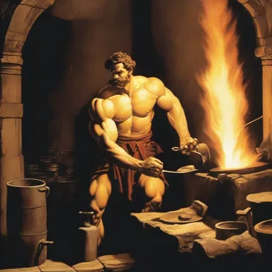 In Greek mythology, Hephaestus, the god of blacksmiths, had an exhaust fan in his forge to blow away the smoke and heat.