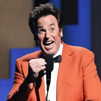 The comedian's trashy sense of humor had the audience in stitches.