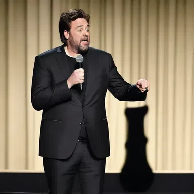 The comedian's trashy sense of humor had the audience in stitches.