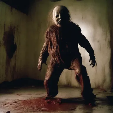 The horror movie was filled with trashy jump scares and gory special effects.