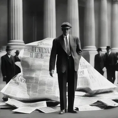 The historical event of the stock market crash in 1929 resulted in a lot of trashy investments losing value.